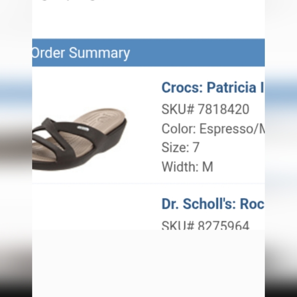 CROCS Patricia II Mushroom Espresso Slide Sandals